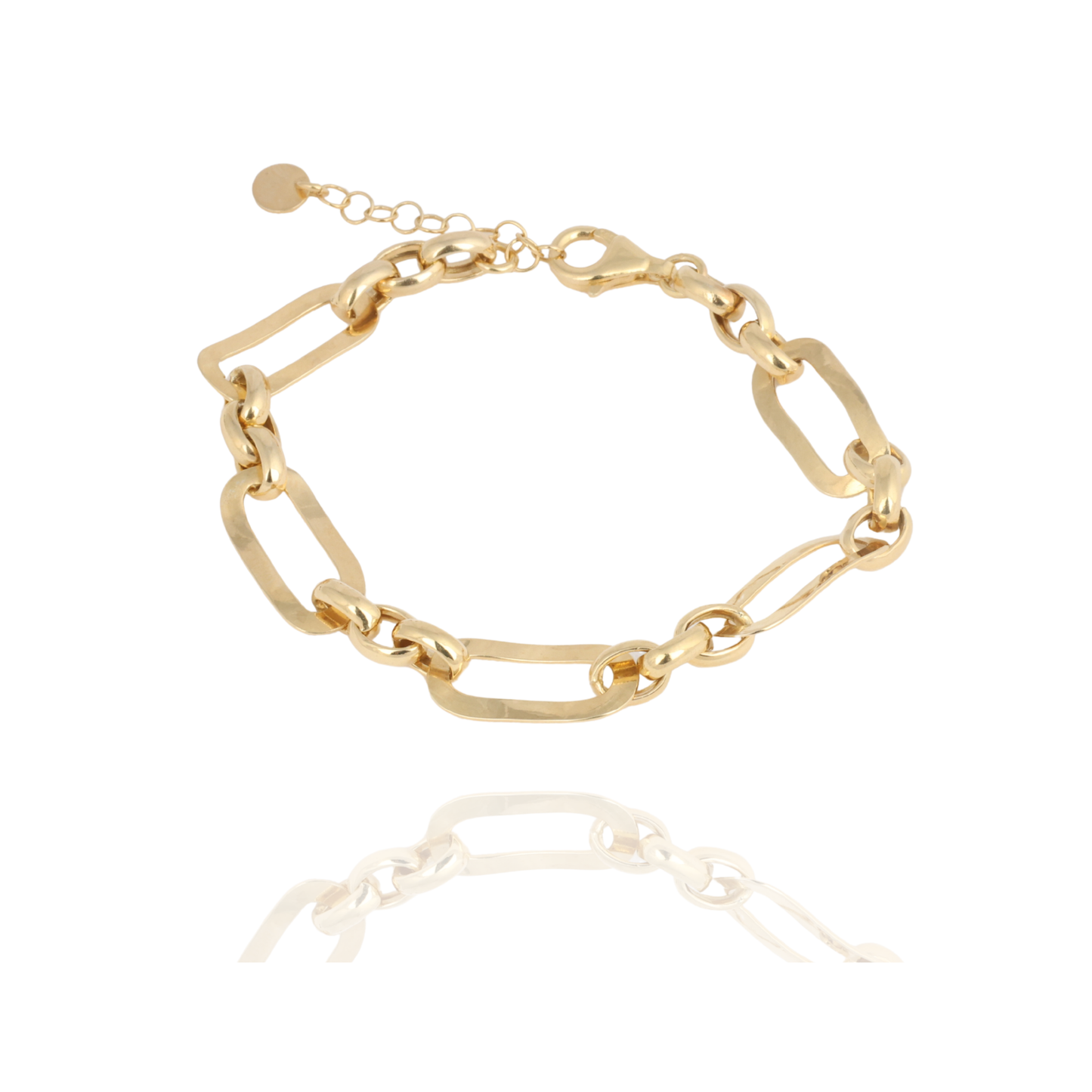 Golden Statement Link Bracelet