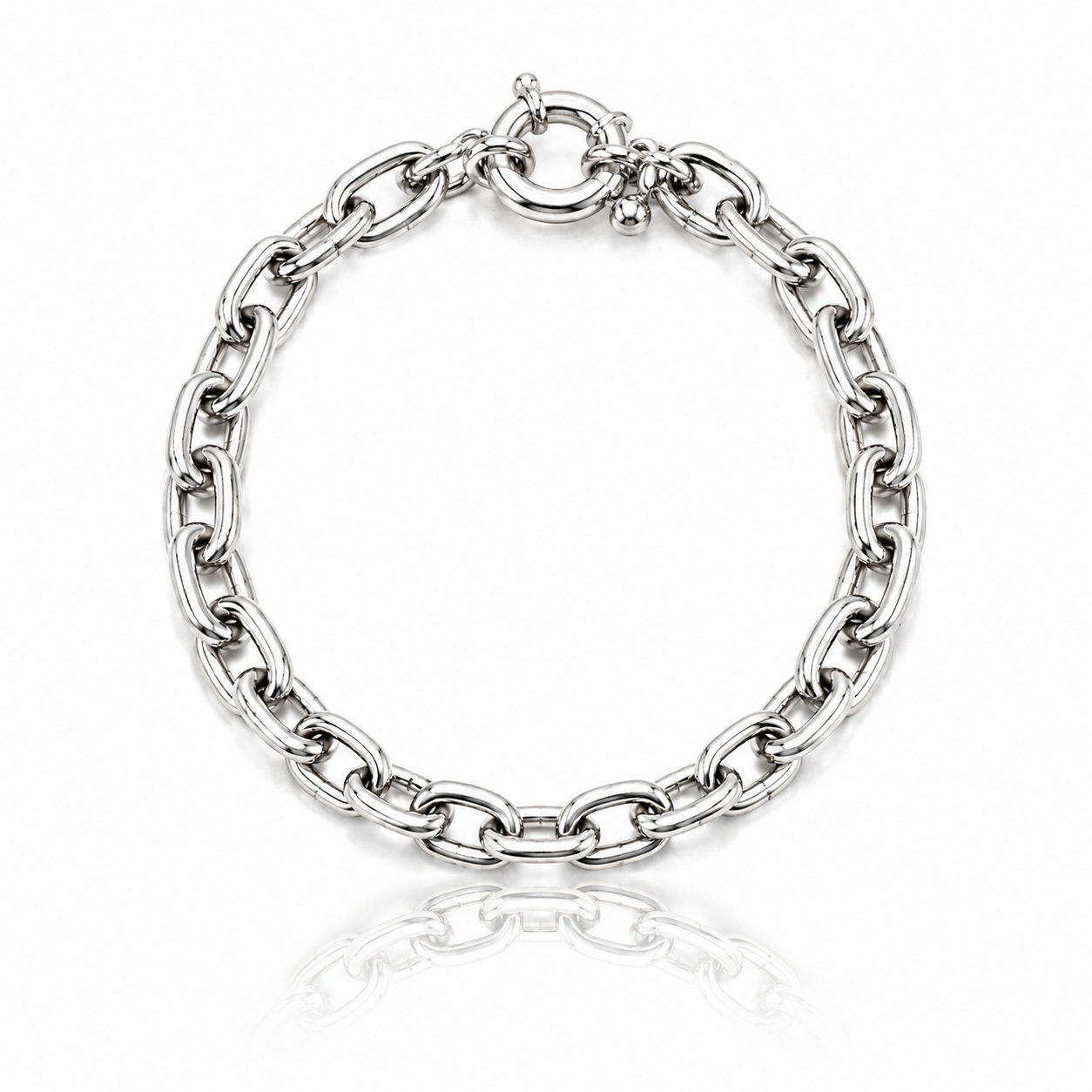 Silver Chain Link Bracelet
