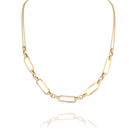 Golden Link Elegance Necklace