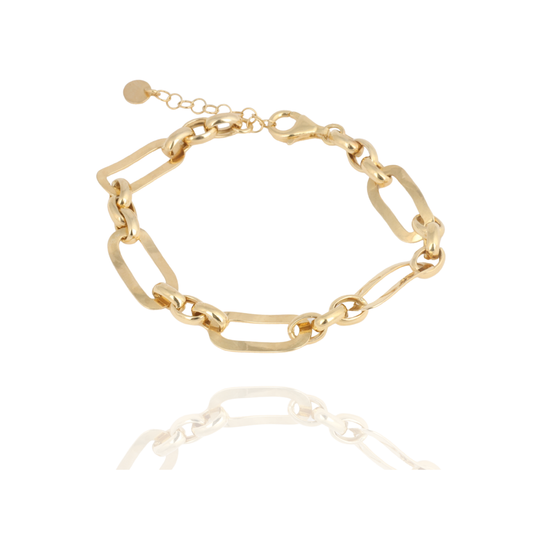 Golden Statement Link Bracelet
