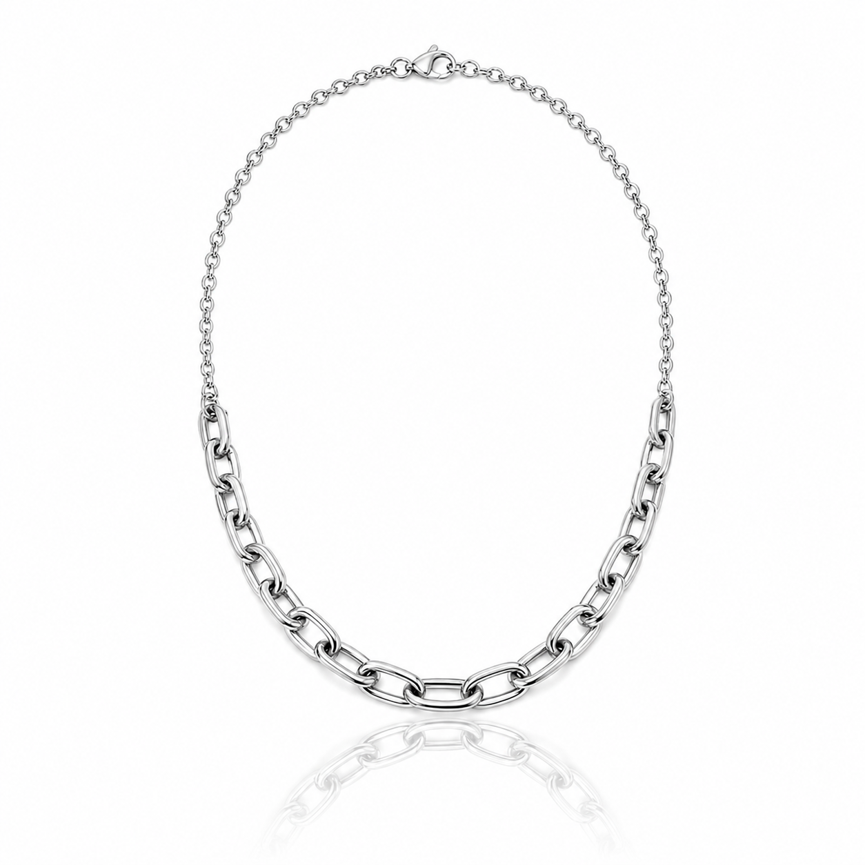 Silver Link Chain Necklace