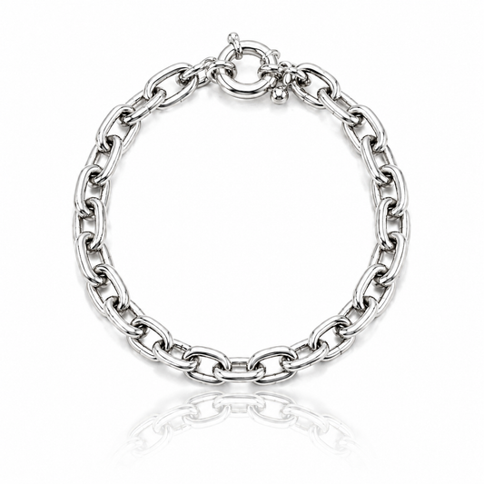 Silver Chain Link Bracelet