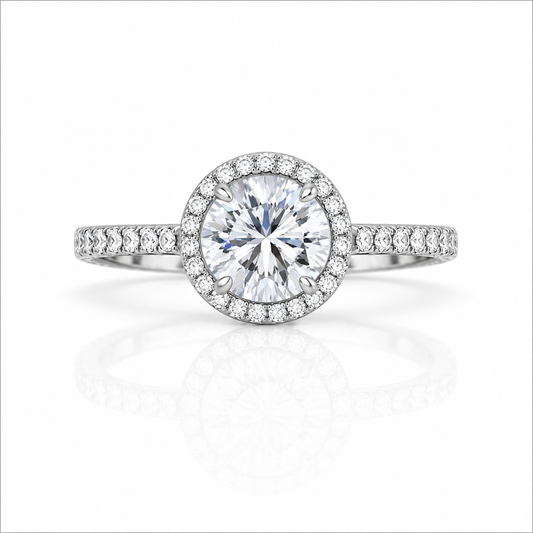 Celeste Halo Ring