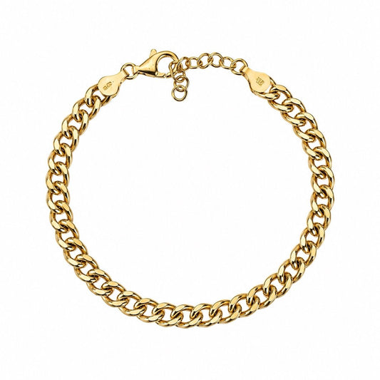 Golden Cuban Link Bracelet
